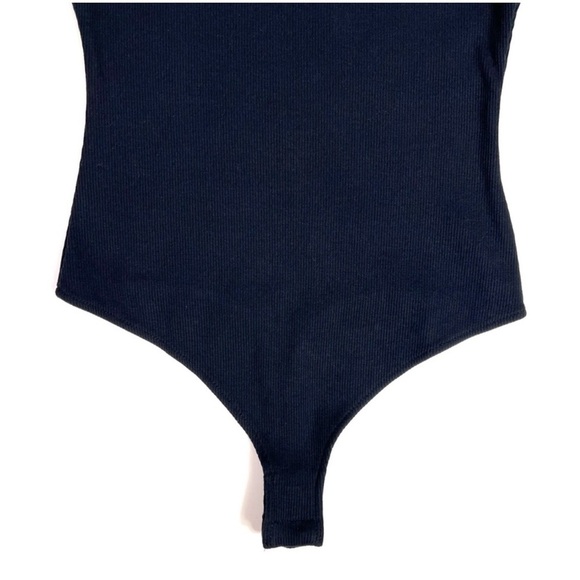 Intimately by Free People FP Brexley Ribbed Thong Bodysuit Black Size Small - Picture 10 of 14